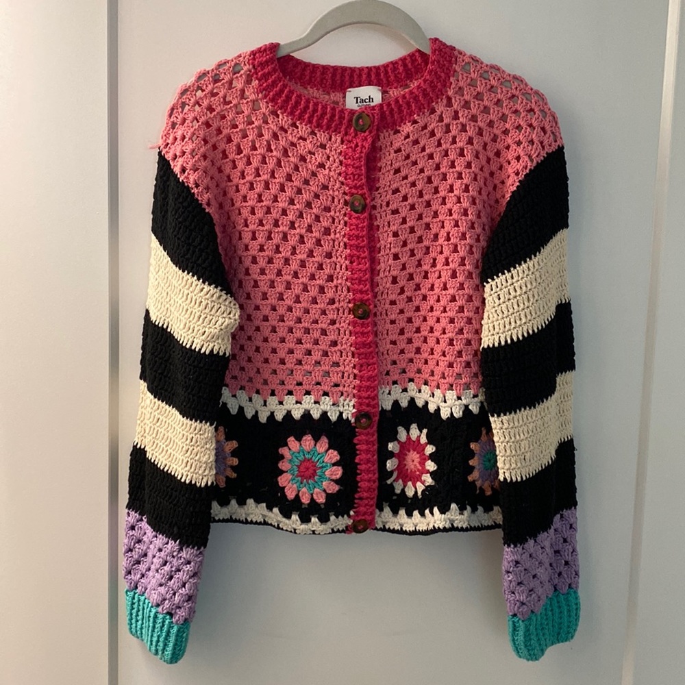 Tach Clothing Crochet Cardigan